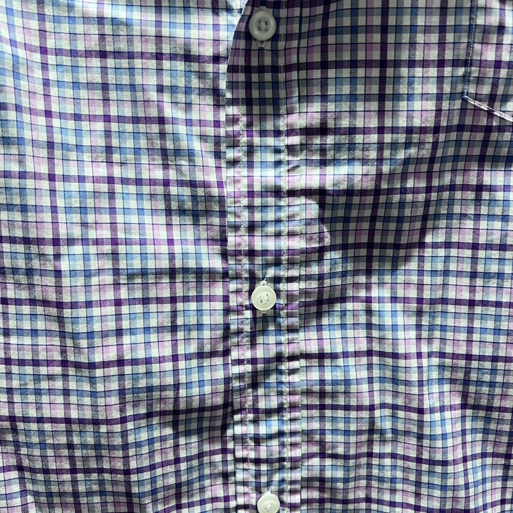 Frank & Eileen Barry Women’s Large Multicolor Checkered Shirt EUC 100% Cotten - Picture 5 of 11